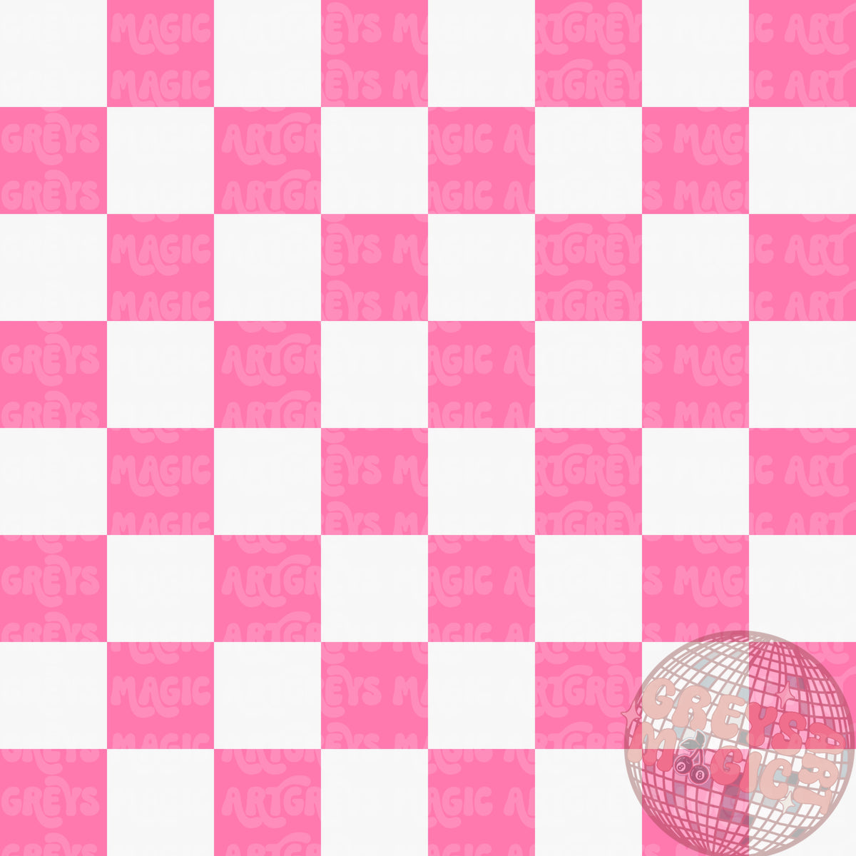 Pink White Checkered Pink Collar Coord Seamless File