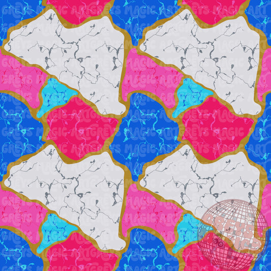 Cotton Candy Turquoise Marble Seamless File