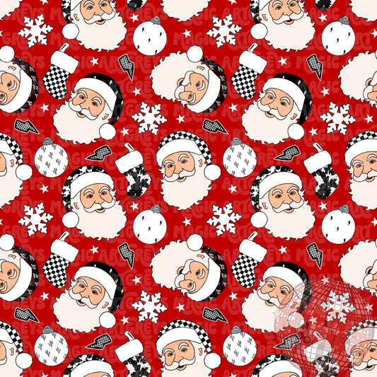 Retro Santa Seamless File
