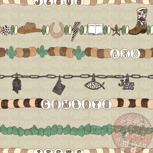 Jesus & Cowboys Seamless File