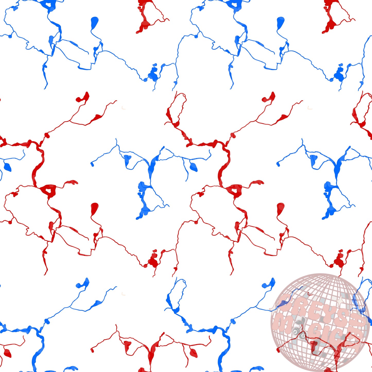 Blue Red And White Marble Stone Seamless File