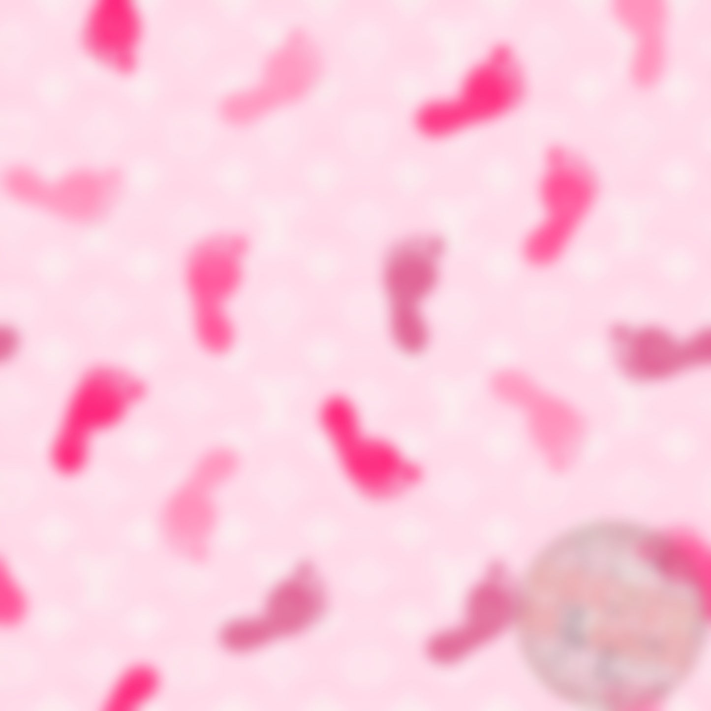 Boujee Pink Girl Footprints Seamless File