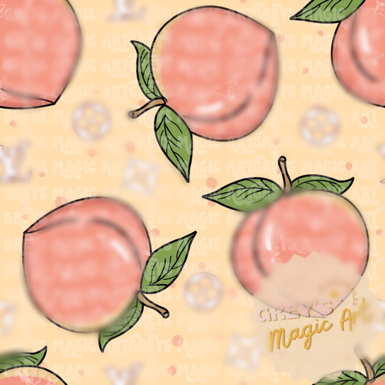 Boujee Peaches Seamless File