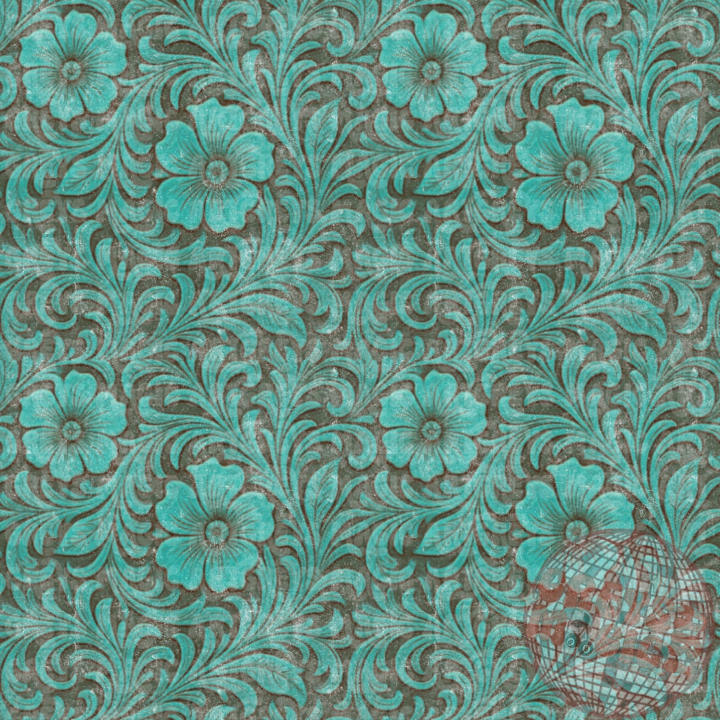 Turquoise Textured Leathertool Seamless File