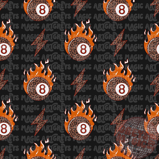Cheetah Fire 8ball Seamless File