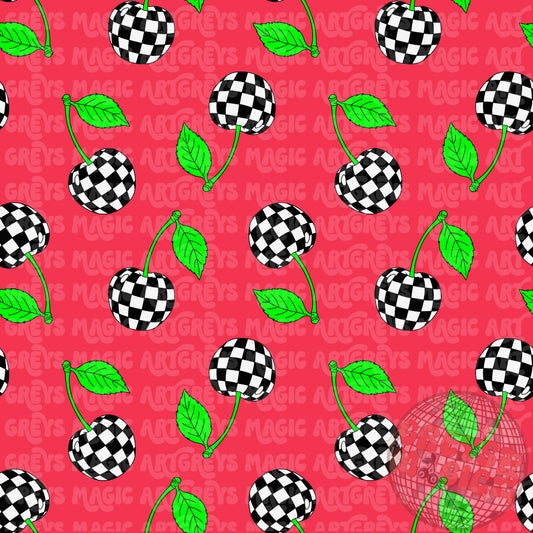 Checkered Cherries Seamless File