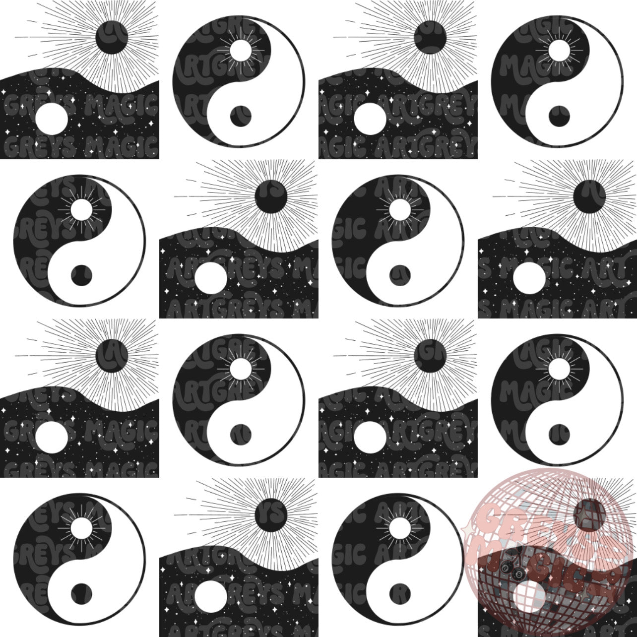 YinYang Checkered Seamless File