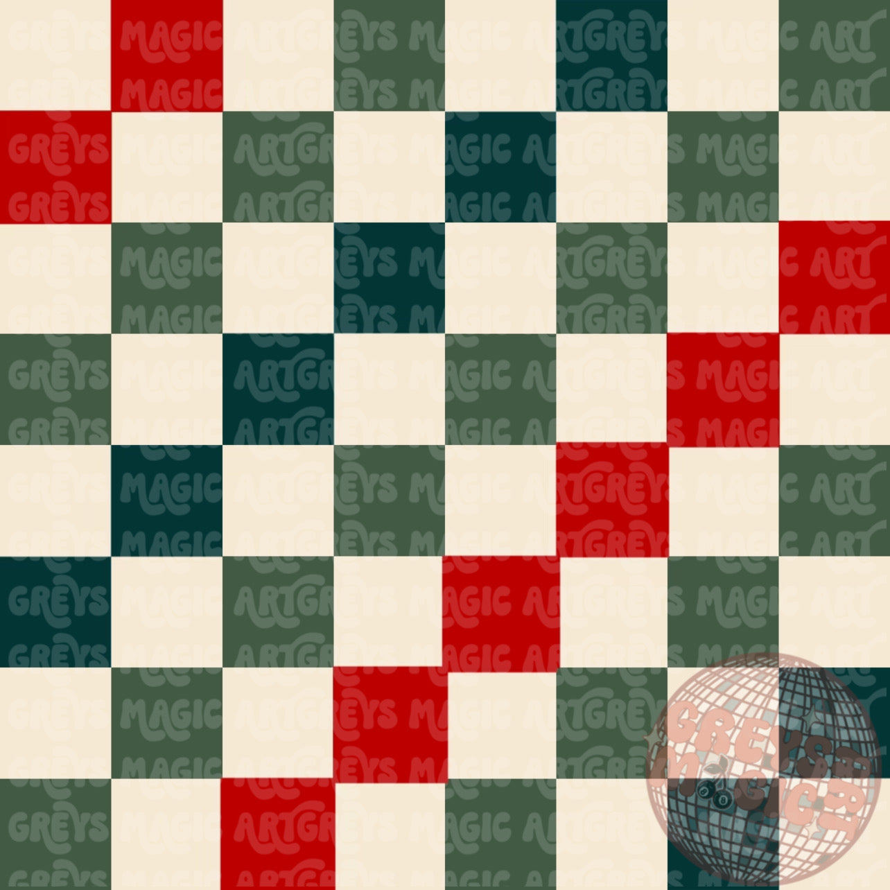 Christmas Checkmate Seamless File