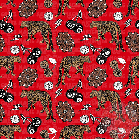 Cheetah Cherry Concho Red Seamless File