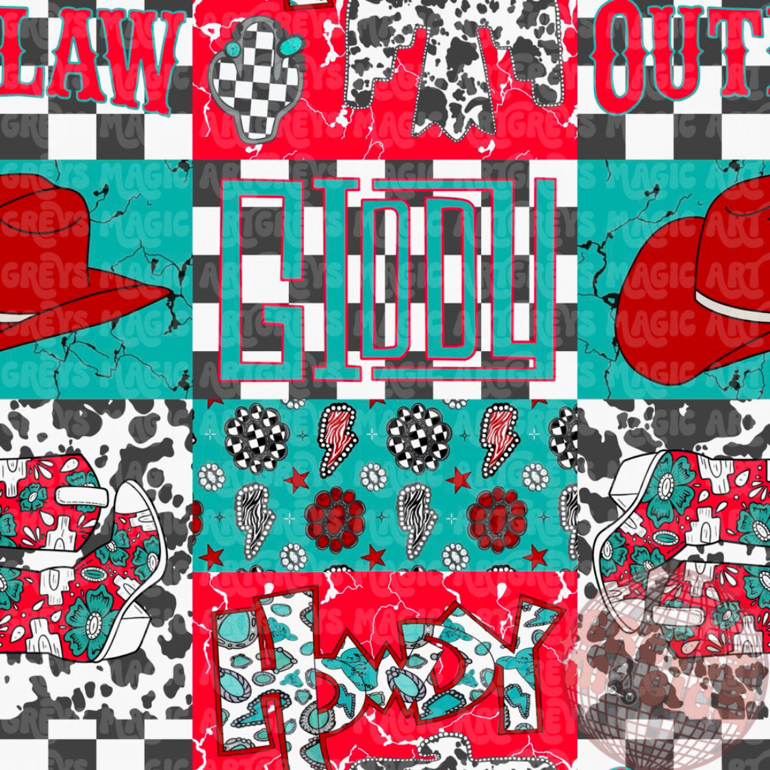 Western Outlaw, Giddy, Howdy Seamless File
