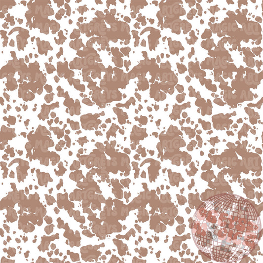 Pray Till The Cows Come Home Brown Cowprint Seamless File