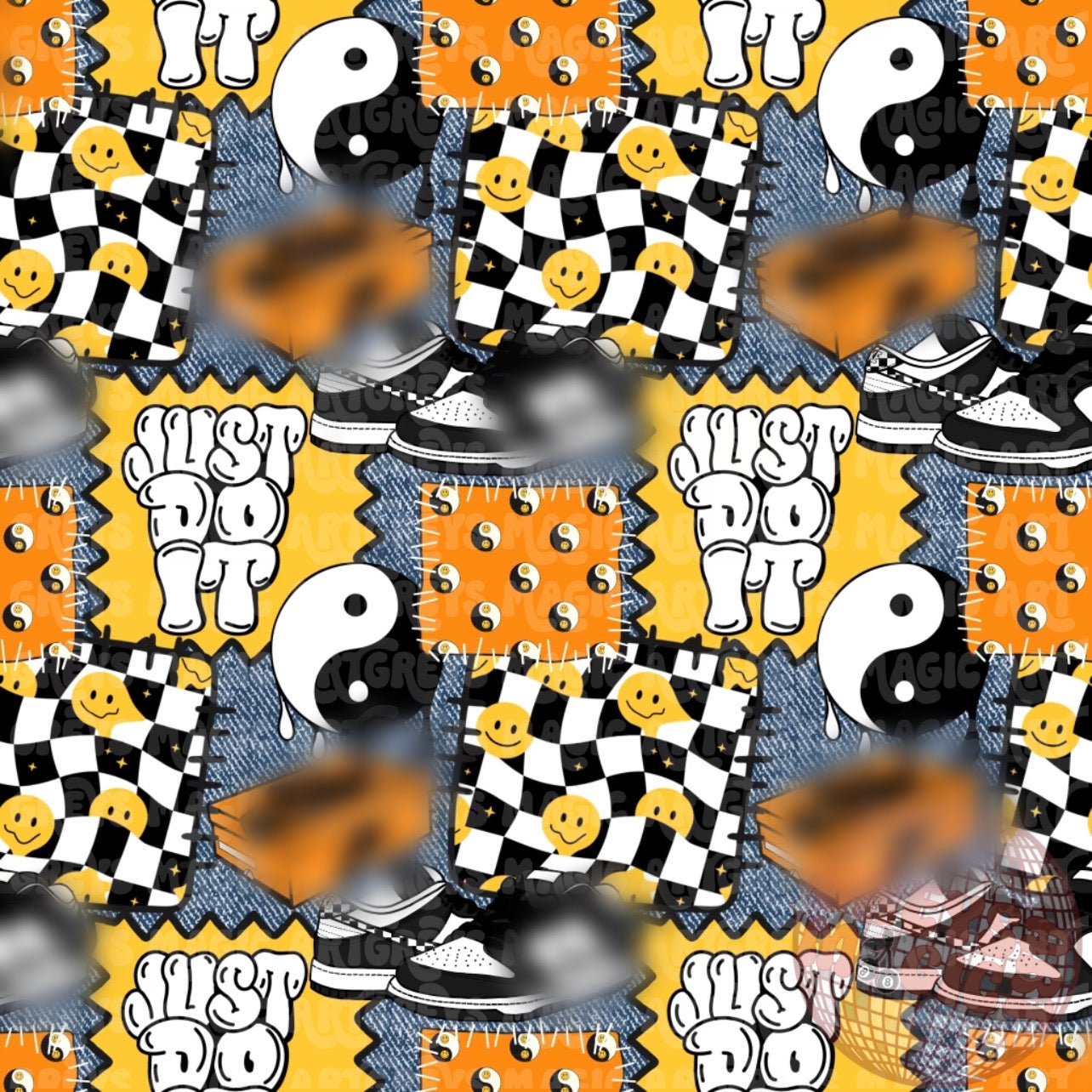 Just Do It Patchwork Seamless File