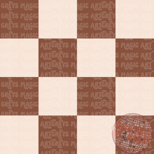 Beige And Brown Checkered Seamless File