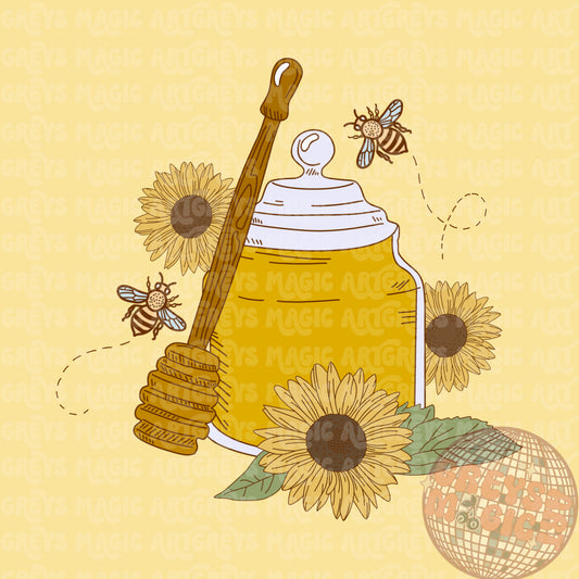 Spring Honey Bees PNG