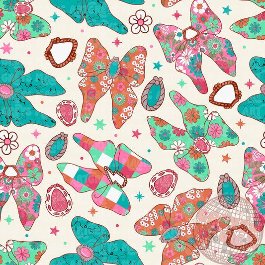 Floral Bows Seamless File