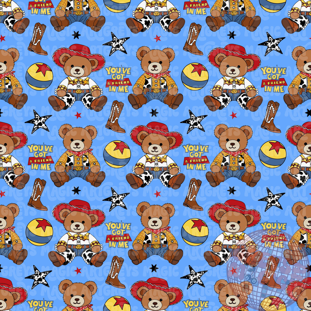 Friend In Me Bears Seamless File