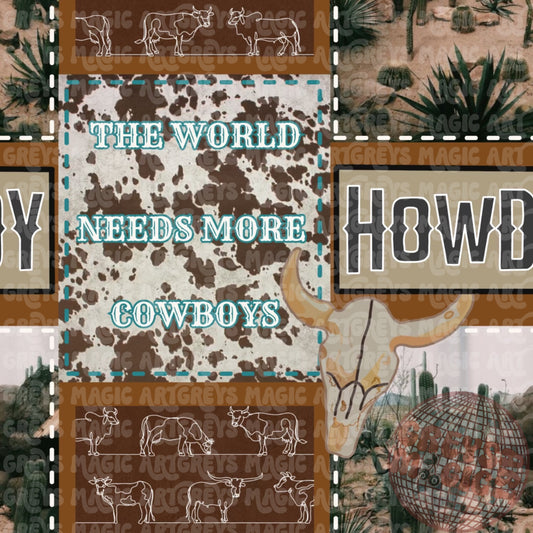 World Needs More Cowboys Seamless File