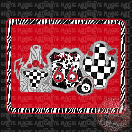 Red Route 66 Conchos PNG