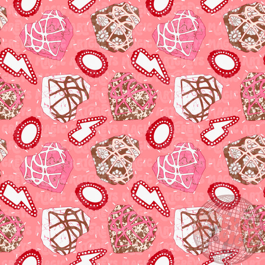 Heart Cakes Seamless File