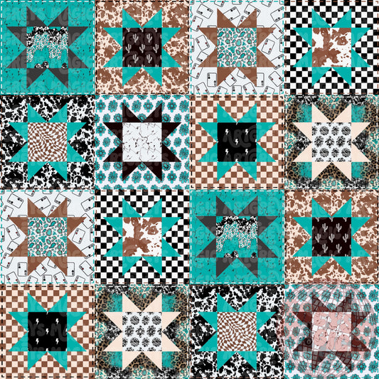 Western Granny Quilt Seamless File