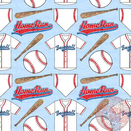 Blue Baseball Seamless File