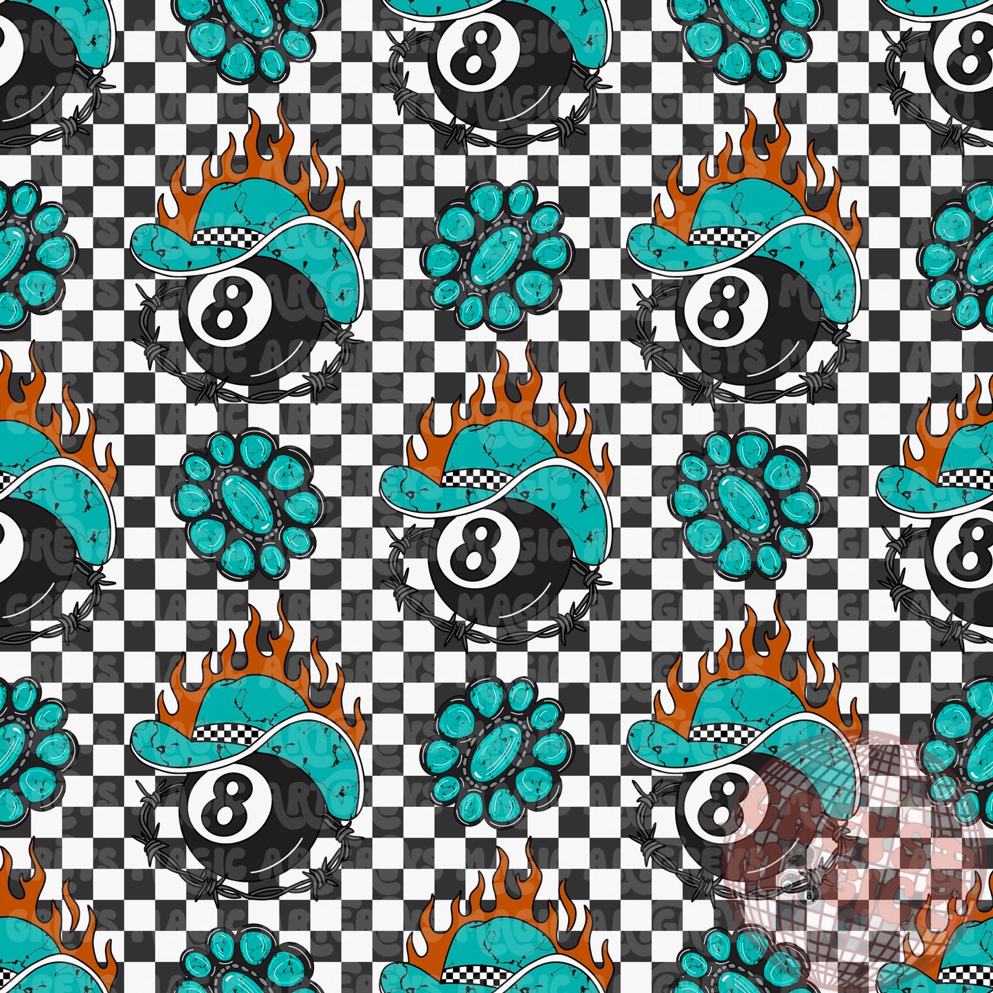 Yeehaw 8ball Seamless File