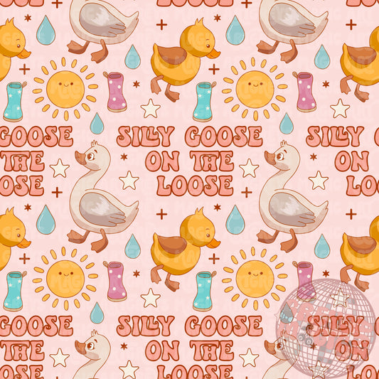 Pink Silly Goose On The Loose Seamless File