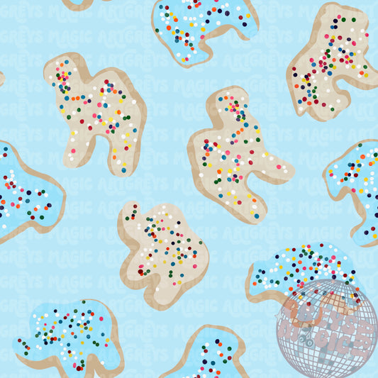 Blue Animal Crackers Seamless File