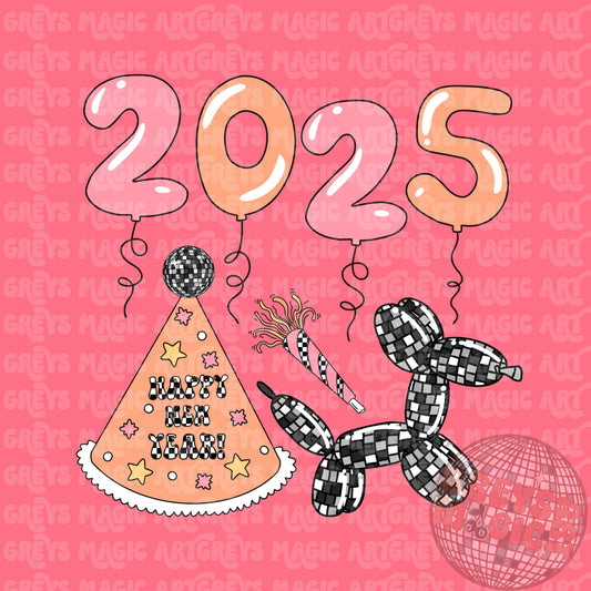 2025 New Years PNG