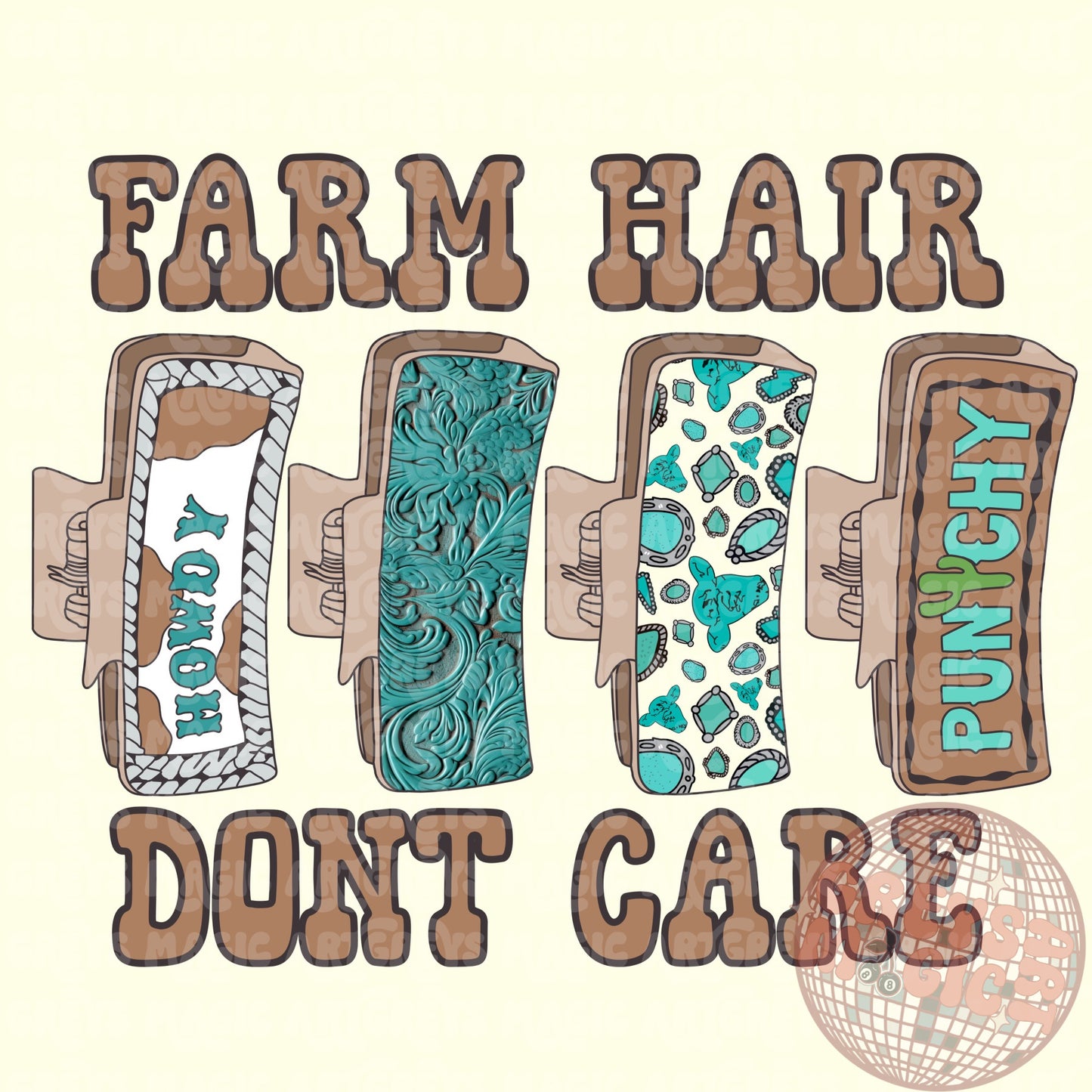 Farm Hair Don’t Care PNG