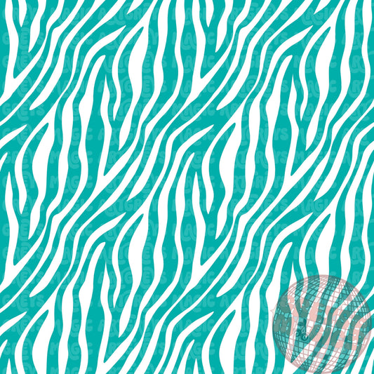 Turquoise Zebra Seamless File