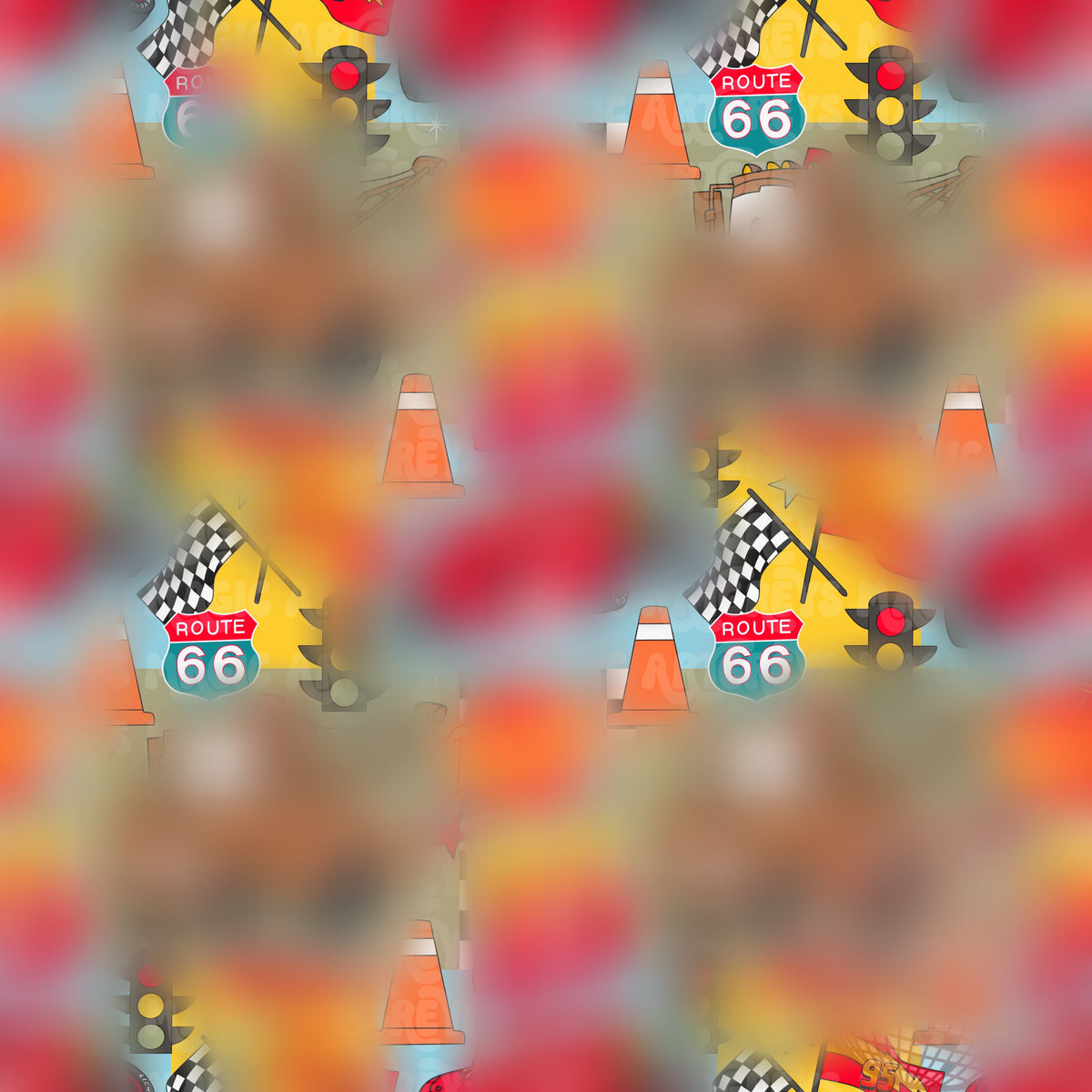 Boy Red Cars Seamless File