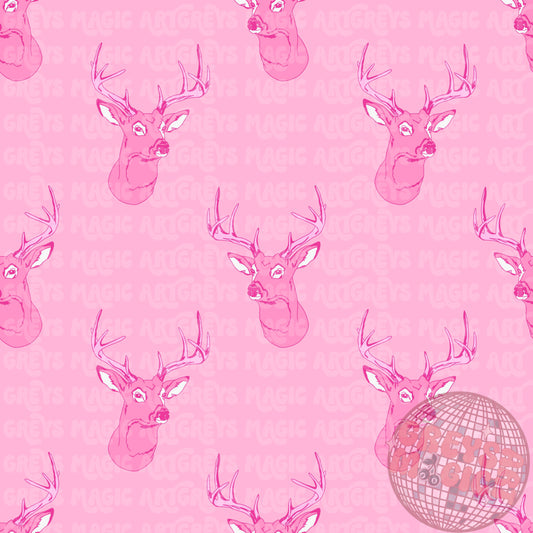 Pink Deer Seamless File