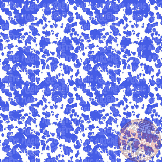 Navy Blue Cowprint Seamless File