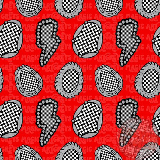 Checkered Conchos Seamless File