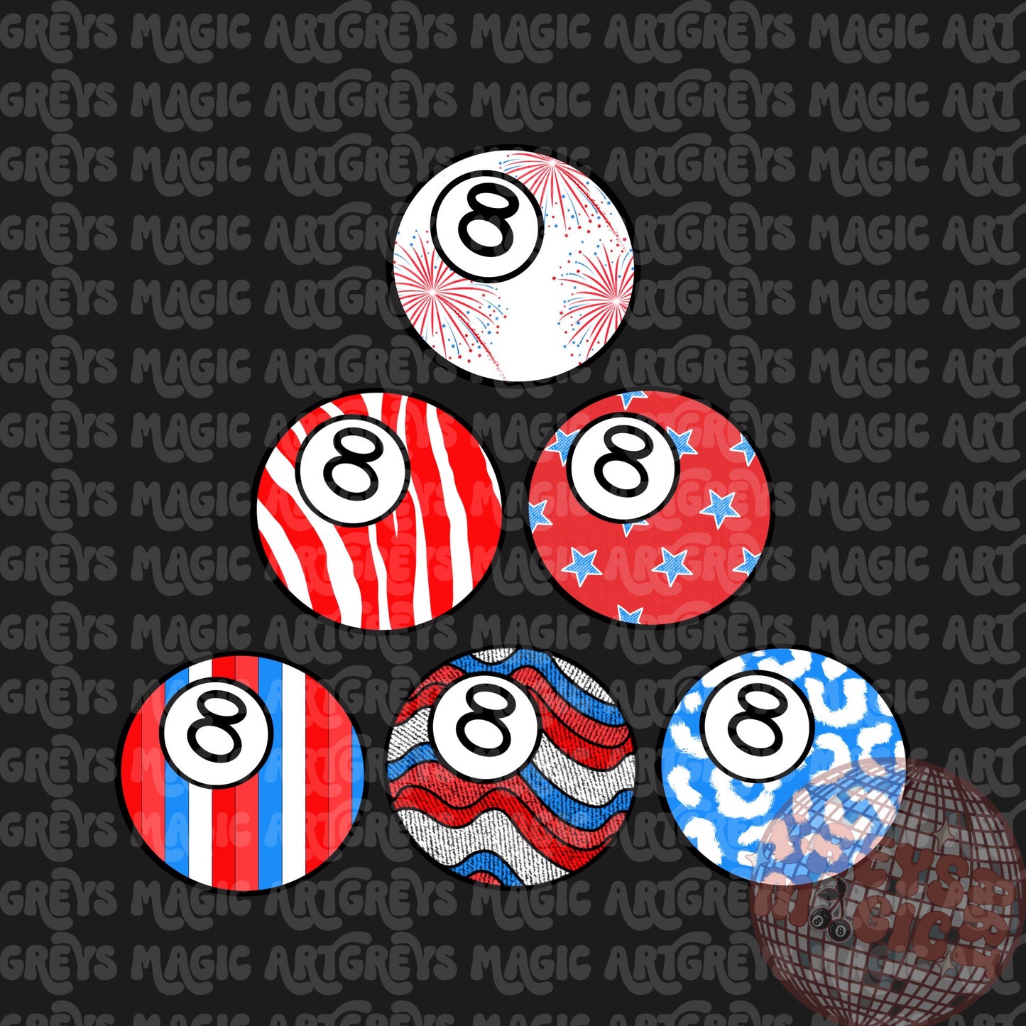 Girl FOJ 8ball PNG