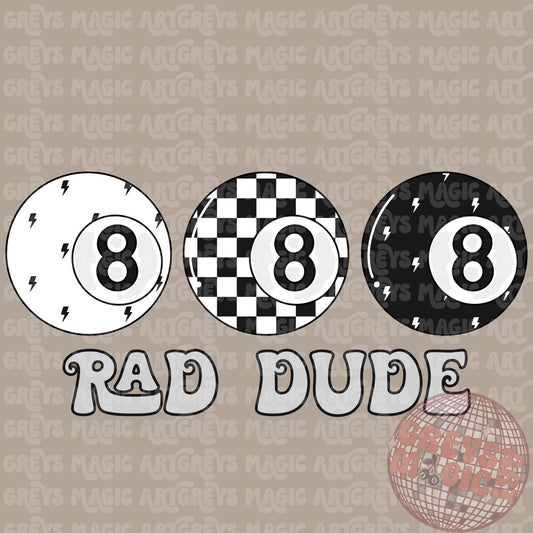 Rad Dude 8Ball PNG