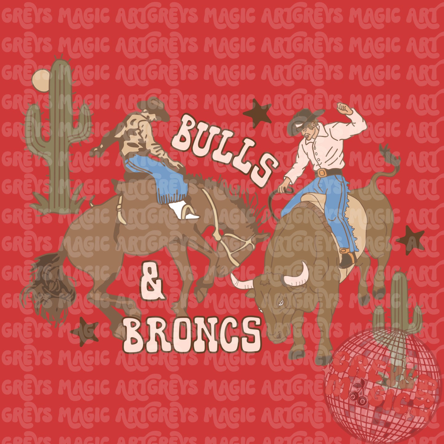 Bulls & Broncs PNG