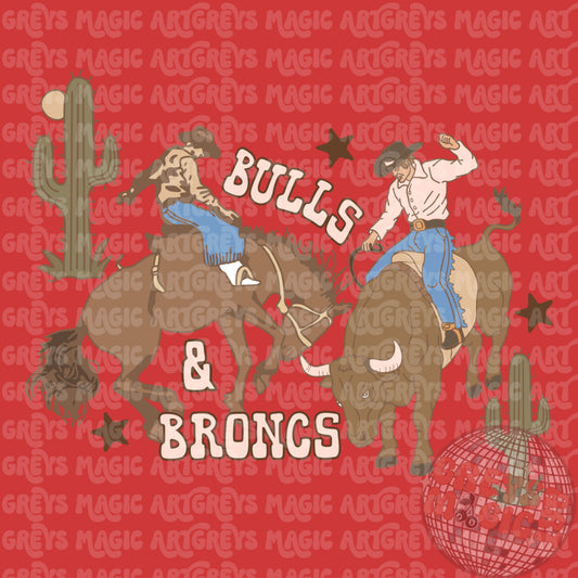Bulls & Broncs PNG