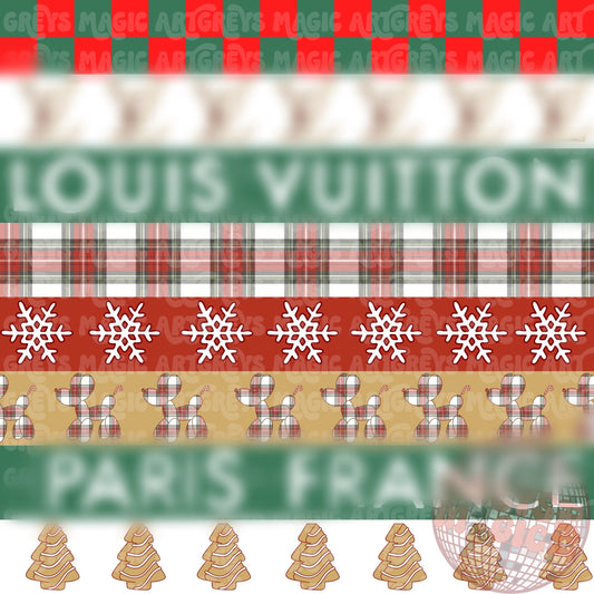 Boujee Christmas Stripes Seamless File