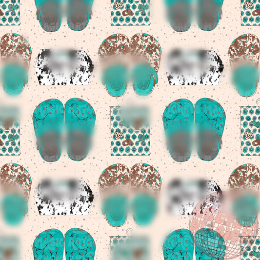 Western Summer Shoes Seamless File