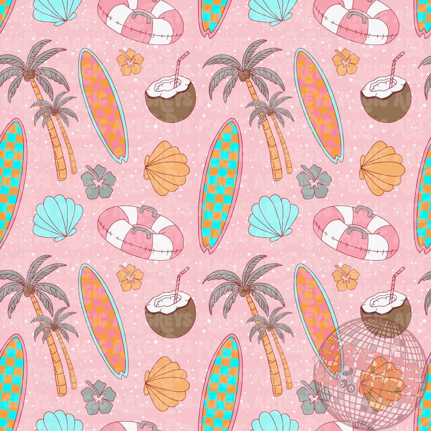 Girl Beach Seamless File