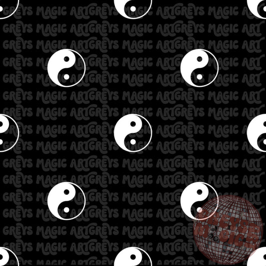 Black YinYang Seamless File