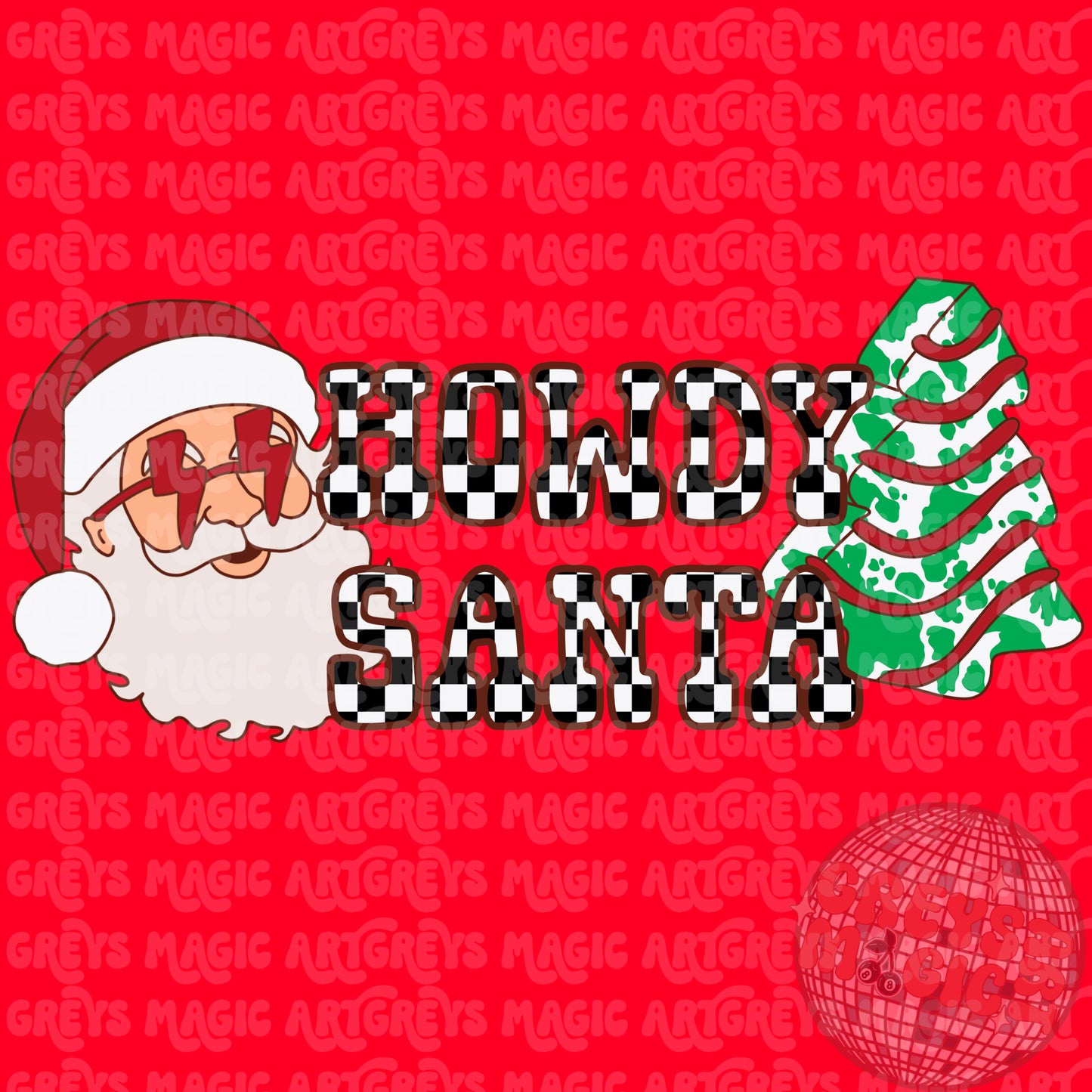 Howdy Santa PNG