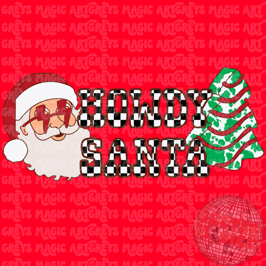Howdy Santa PNG