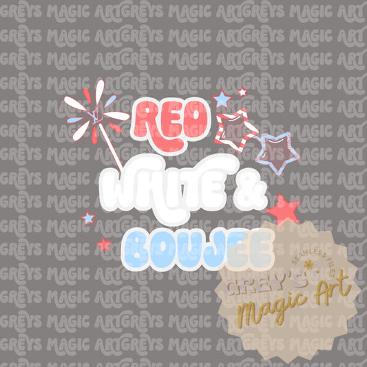 Red White & Boujee PNG