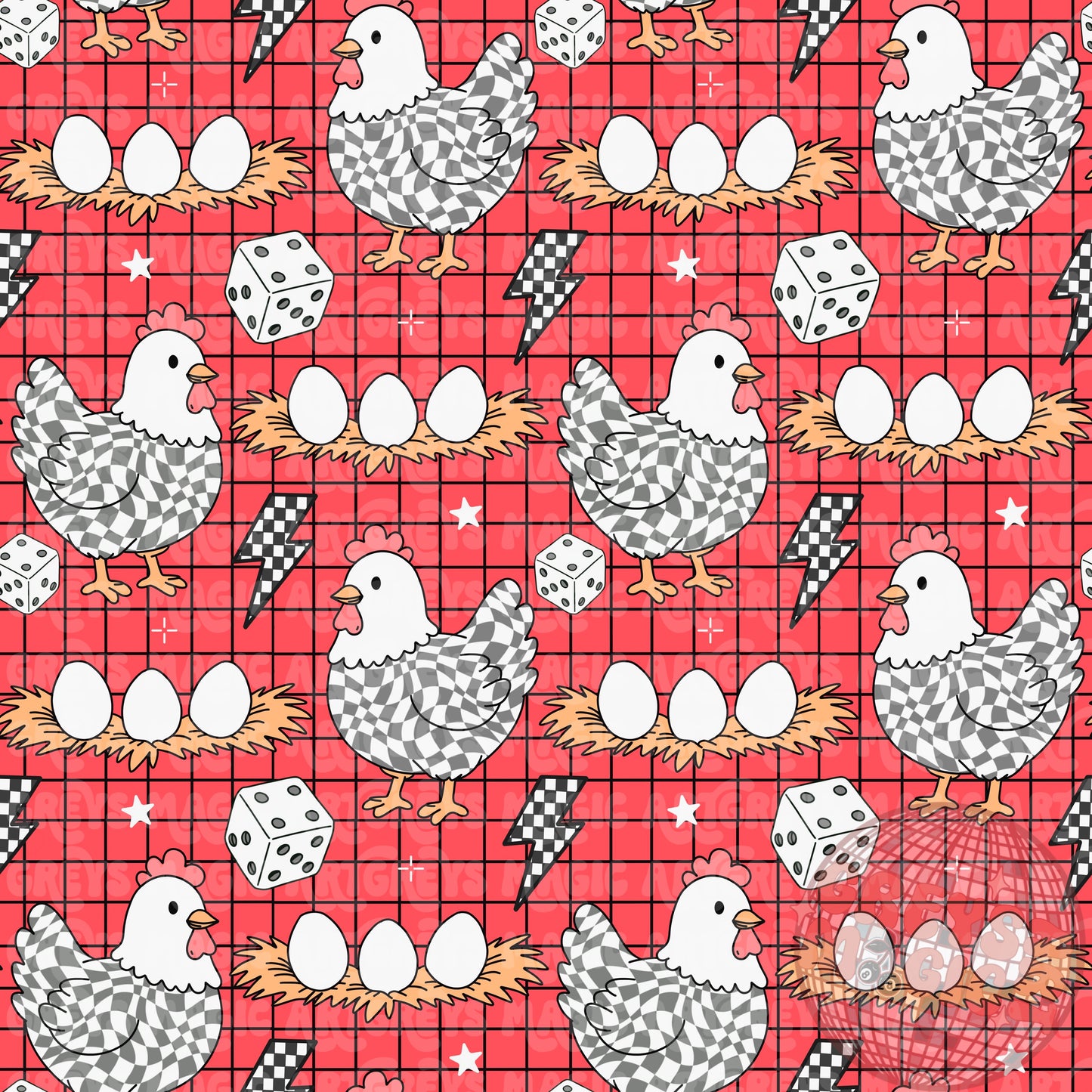 Checkered Chicken Seamless File