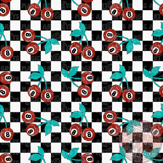 Checkered 8Ball Cherry Seamless File