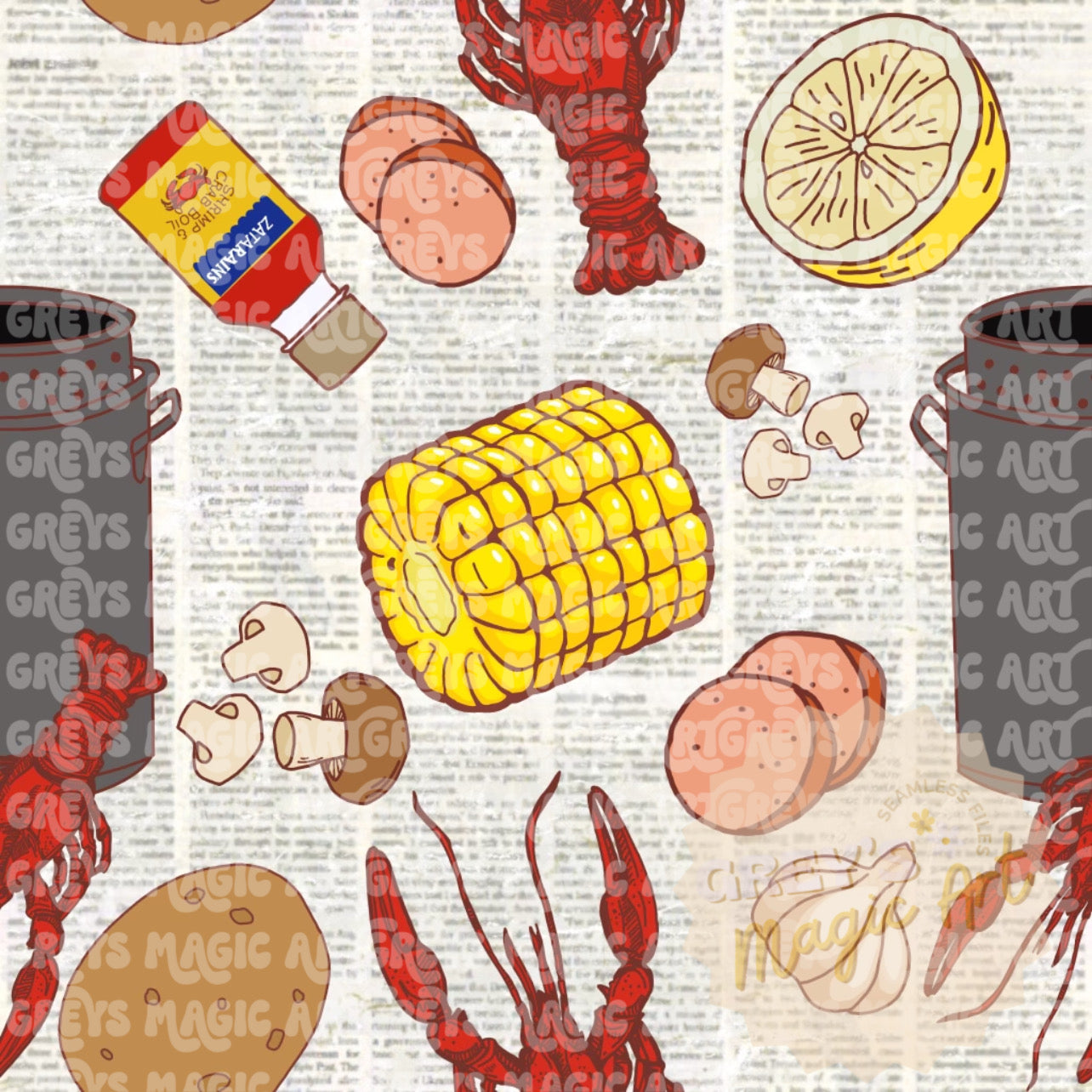 Crawfish Boil Seamless File