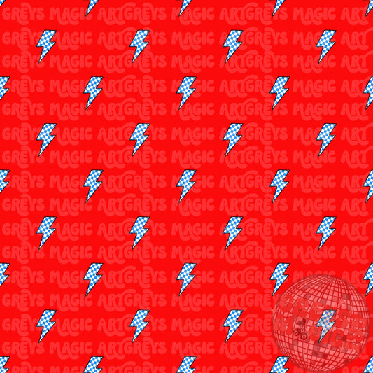 Blue Lightening Bolts Seamless File Coord